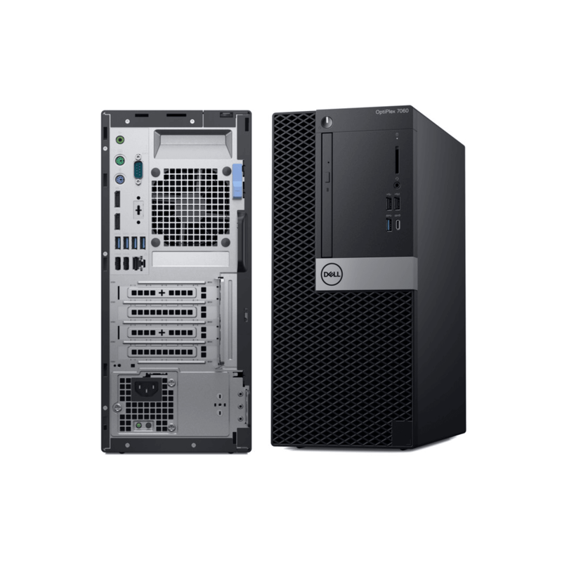 Dell Optiplex 7060 Mini Tower Intel Core i7-8700 @ 3.2GHz 8/16GB RAM 128/256/512GB SSD Win 11 Pro UN Tech