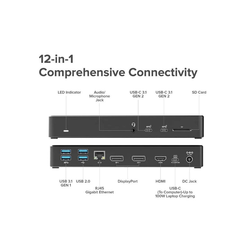 Alogic MA3 USB - C Docking Station with 170W Power Adapter - UN Tech