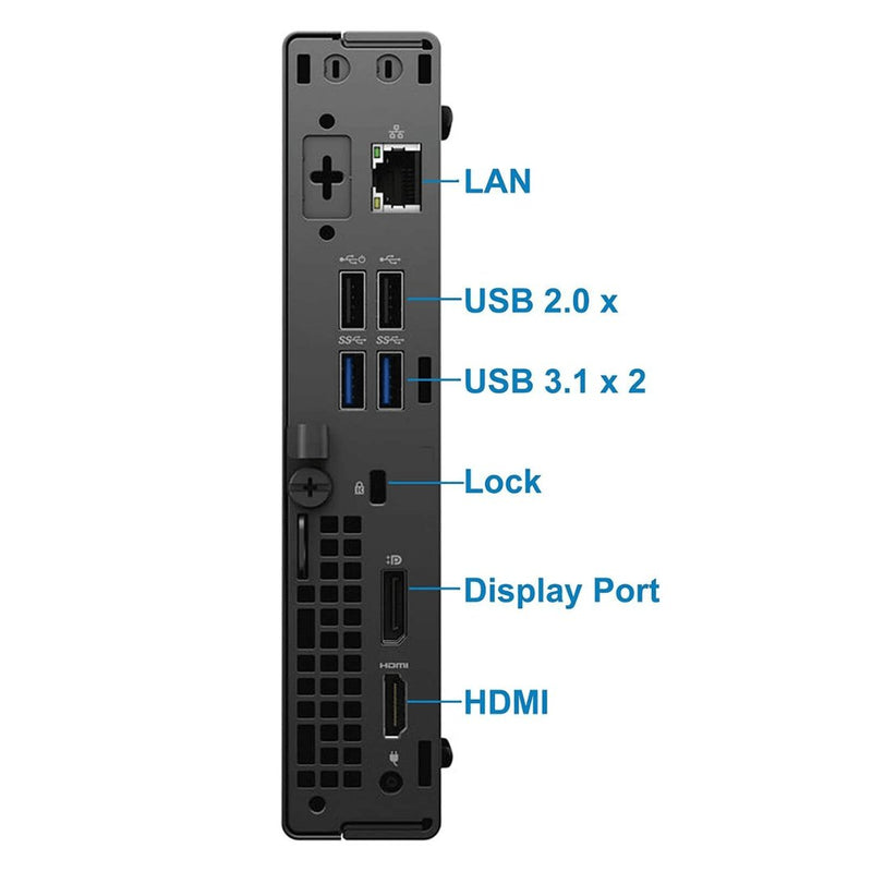 Dell OptiPlex 3080 Micro Desktop PC i5 10500t 16GB RAM 256GB SSD Win 11 Pro - UN Tech