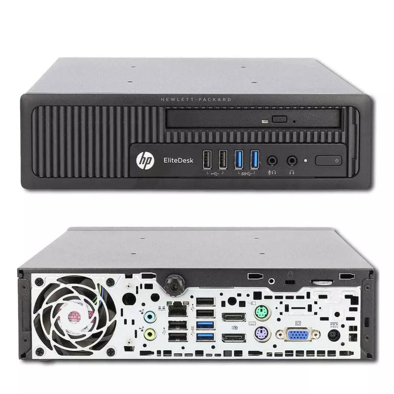 HP EliteDesk 800 G1 Ultra - slim Desktop PC i5 4570s 8GB RAM 128GB SSD WiFi Win 10 - UN Tech