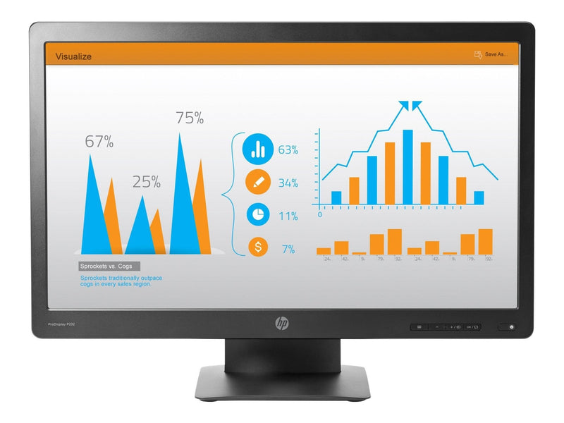 HP PRODISPLAY 23'' P232 Monitor FHD DISPLAY PORT - UN Tech